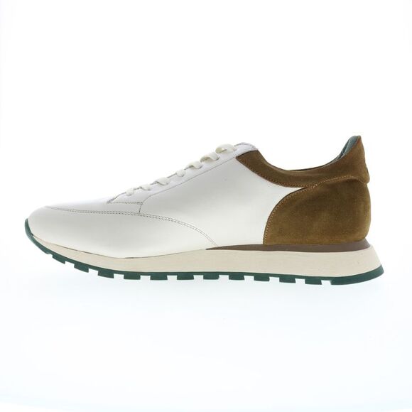 Pastori by Di Bianco Mens Lucius Nappa Suede Ivory Beige Shoes (NWT) - Picture 5 of 7